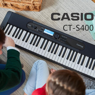『CASIO 卡西歐』61鍵觸鍵感應電子琴 / CT-S400 / 公司貨保固 / 歡迎下單或蒞臨西門店賞琴