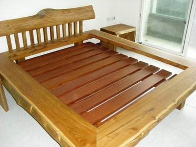 【きの原味】柚木床架-台南 原木 家具