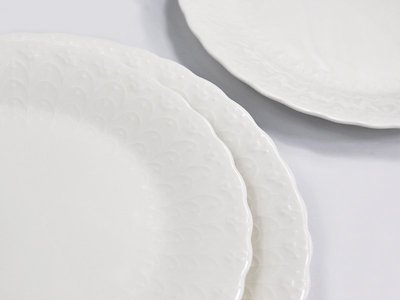 【熱賣精選】日本NARUMI/鳴海Silky White 餐盤平盤2只裝17cm/19cm餐碟骨瓷