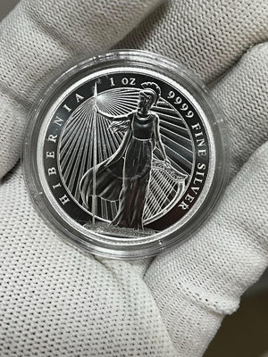紐埃 2023 hibernia 愛爾蘭 女神 銀幣 1 盎