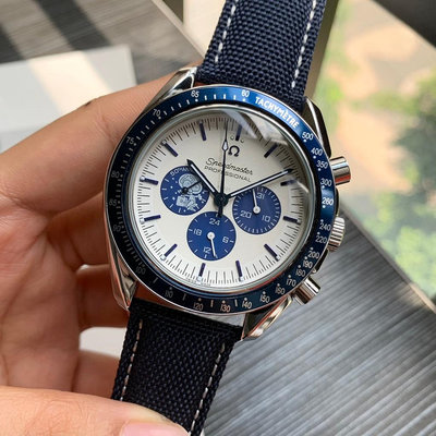 （老錶現）實照歐米茄男士機械錶 超霸週年至臻天文臺計時腕錶 史努比超霸太空人月球錶 全自動機械手錶 三目計時錶