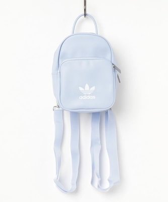 【Mr.Japan】日本限定 adidas 愛迪達 手提 後背包 基本款 小包 logo 皮革 包包 包 藍 預購款