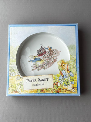 日本回流 威基伍德聯名彼得兔盤  小皿 點心盤 寵物盤  編