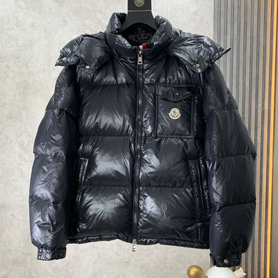 『名品站』Moncler羽絨外套 最新款 英倫男士休閒外套 原單大牌 外貿專櫃三色織帶maya連帽羽絨服夾克9SG525
