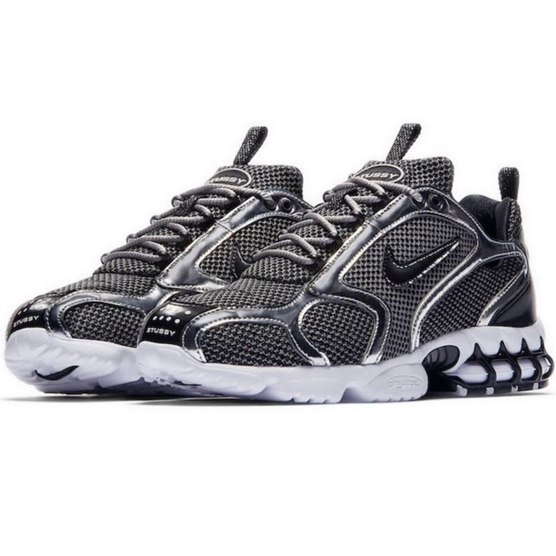 【AYW】NIKE AIR ZOOM SPIRIDON CAGE 2 STUSSY 聯名黑銀