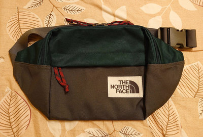 【The North Face】軍綠色系腰包側背包兩用包