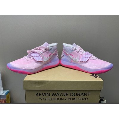 【正品】耐克Nike Zoom KD 12 XMAS What The Aunt Pearl 粉紅 小翅膀 CT2744慢跑鞋