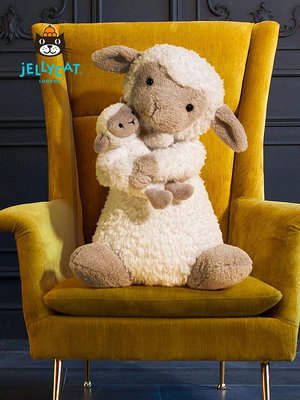 英國Jellycat哈朵斯綿羊可愛安撫玩偶毛絨玩具娃娃公仔