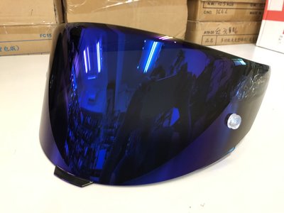 KYT TTC TT-COURSE 原廠 公司貨 側邊刻印KYT TTC 專用鏡片 電鍍日本藍