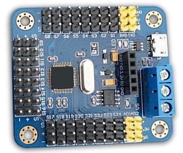 Arduino mini USB 16路 舵機控制器 舵機控制板 舵機驅動