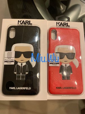 （降價）正品現貨 Karl Lagerfeld 卡爾拉格斐 Iphone XS MAX卡爾老爺手機殼 $800