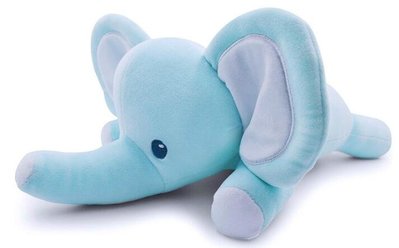 7733A 歐洲進口 限量品 可愛趴姿大象娃娃動物超萌藍色小象抱枕絨毛玩偶毛絨娃娃擺設玩具送禮禮物