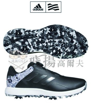 【飛揚高爾夫】adidas performance S2G BOA 23 男鞋 #GV9412 ,黑 有釘鞋