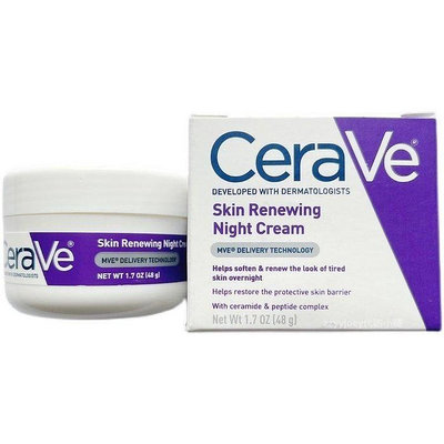 美國CeraVe 肌膚更新保濕滋潤晚霜 Skin Renewing Night Cream平價海洋拉娜