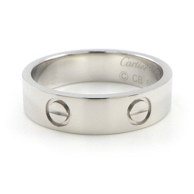 [缺貨勿標 60號] Cartier 卡地亞 LOVE系列 寬版 PT950鉑金 螺絲戒指