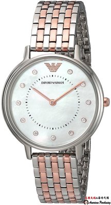 潮牌 EMPORIO ARMANI 亞曼尼手錶 AR2508 鋼帶石英腕錶 簡約時尚優雅女士手錶 海外代購-雙喜生活館