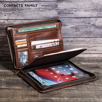 Key.L聰~2021新款適用iPad Pro11保護套真皮多功能商務手提包iPad平板皮套超熱銷 免運 貨到付款促銷