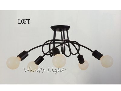划得來LED燈飾~ LOFT工業風 極簡、線條、設計感 Scrabble 亂塗吸頂&#92;壁燈 (五燈) 另有三燈 11091