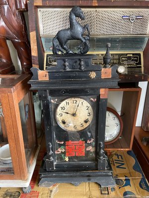 阿公的舊情人 早期 古董馬鐘 機械鐘 老時鐘