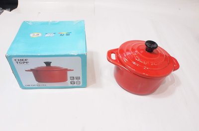 全新,韓國品牌 CHEF TOPF 陶磁小烤盅 /紅色, 容量 260ml