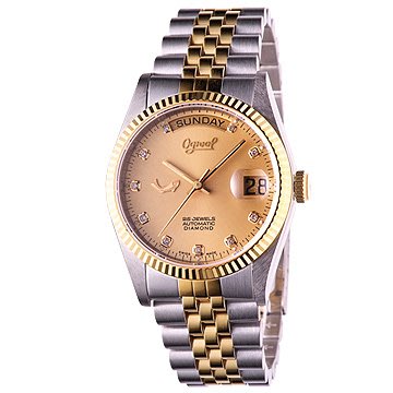 可議價 Ogival 愛其華 女 尊爵金貝殼面 機械腕錶 (30328LK) 26mm