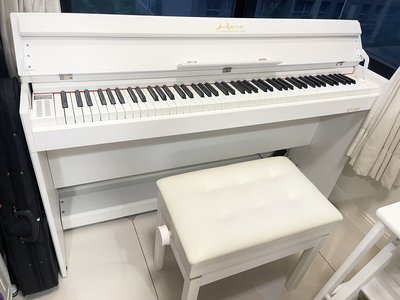 Su&amp;精品～超質感88鍵重捶電鋼琴 HERO EP3000電鋼琴（木紋白）+白色鋼琴椅整組 搬家特價出清～