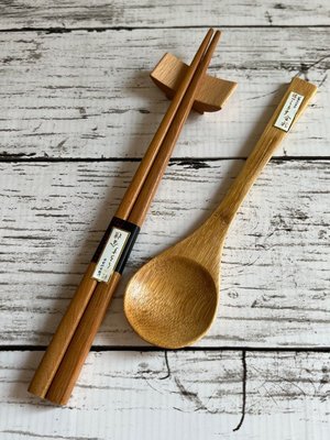 金壇木雅居筷盒組 3件式 筷子 湯匙 筷架 環保筷 餐具 台灣製造 天然竹木