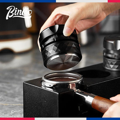 壓粉器Bincoo布粉器壓粉錘二合一螺紋咖啡壓粉器恒定壓力意式咖啡機器具咖啡填壓器