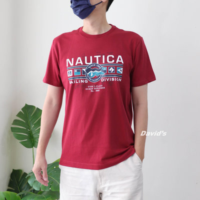 《美國大衛》NAUTICA 短袖 上衣 衣服 T恤 短T Tee 帆船 男 帆船 tshirt【VR0321】