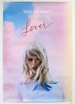 全新未用！Taylor Swift 泰勒絲 Lover 情人 2019年 台灣獨家官方宣傳海報