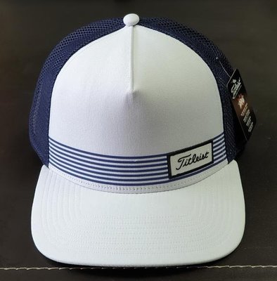 (易達高爾夫)全新原廠TITLEIST Surf Stripe Assorted 白/藍色 高爾夫球帽