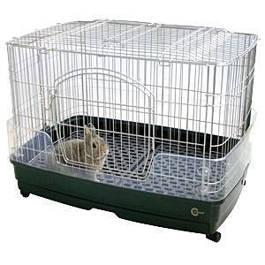 Marukan 抽屜式塑底板易清掃兔籠 貂籠 小動物飼養籠MR-305（S）小愛兔房（附輪＆有門）4,060元