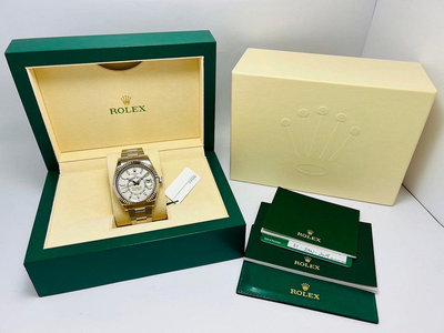 【黃忠政名錶】 勞力士 Rolex 326934 sky dweller 天行者42mm 已整理如新 附原廠2019保卡及錶盒