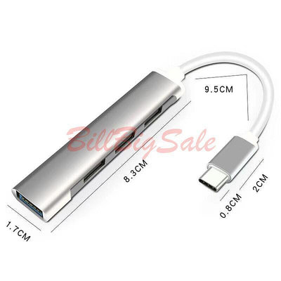 現貨：(4孔 USB 3.0 HUB) Type-C Type-A USB集線器分線器 分配器 擴展器一拖四合一