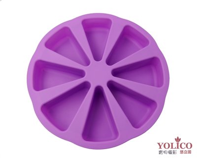 【悠立固】Y40 西瓜模斯康餅 8入蛋糕矽膠模手工皂模具 烘焙工具 巧克力模具 冰盒 冰塊布丁果凍翻糖模具 食品級