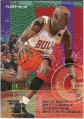飛人 Michael Jordan 1995-96 Fleer #22 球卡