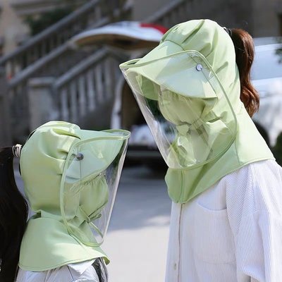 下殺-防護裝備套裝廠家直銷防飛沫安全面具面罩防護防曬遮陽夏季兒