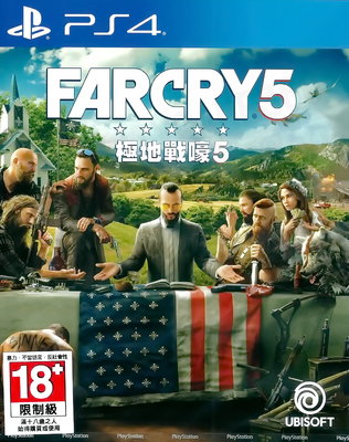 【全新未拆】PS4 極地戰嚎5 FARCRY 5 推翻邪教 SEAFOOD 逃離教團控制 中文版【台中恐龍電玩】