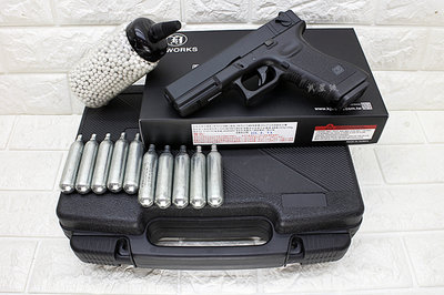 台南 武星級  KJ KP18 GLOCK G18 手槍 CO2槍 + CO2小鋼瓶 + 奶瓶 + 槍盒 ( 葛拉克克拉