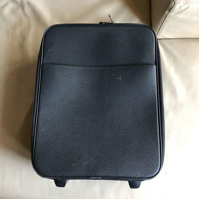 [熊熊之家3]保證正品 LOUIS VUITTON LV 黑色 皮革 登機箱 行李箱