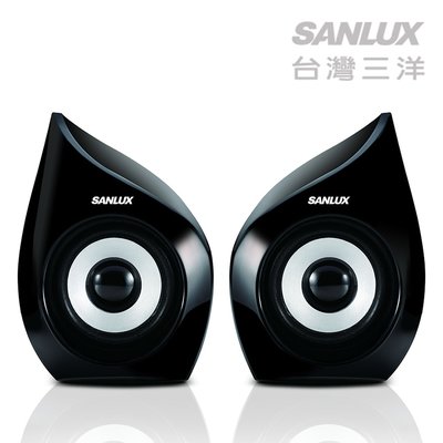 SANLUX台灣三洋 2.0聲道USB多媒體電腦喇叭 SYSP-235
