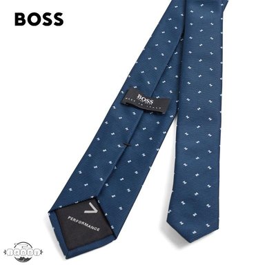 新款HUGO BOSS雨果博斯男士秋冬款意大利時尚提花圖案不易皺領帶