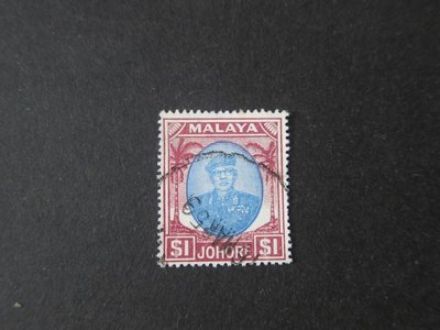 【雲品4】馬來亞Malaya Johore 1948 Sc 148 FU 庫號#BP15 78177
