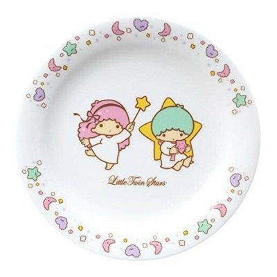 花見雜貨~日本製 全新正版 kiki&amp;lala 雙子星 雙星仙子 陶瓷 蛋糕盤 點心盤 小盤子 瓷盤 陶瓷盤