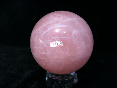[晶晶洞洞]天然頂級星光粉水晶球.粉晶球.重1503g.直徑10.3公分.