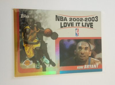 03-04 Topps - Love it Live #LL-KB - Kobe Bryant