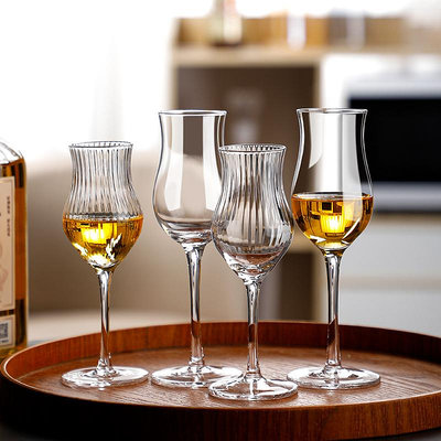 水晶玻璃威士忌杯聞香杯ISO專業白酒品鑒杯洋酒杯郁金香杯高腳杯