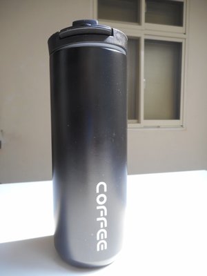 純黑色SUS304不鏽鋼熱水杯.咖啡杯.飲料杯(500ml)