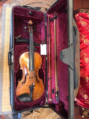 018二手德國虎紋單板15.5吋中提琴