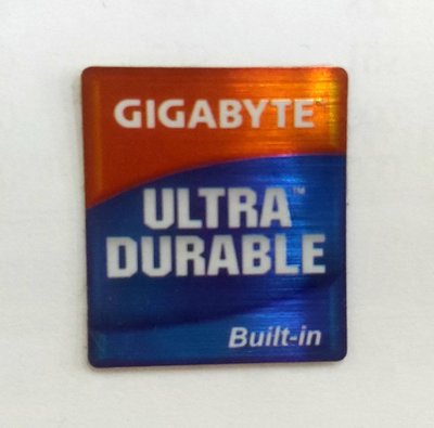 GIGABYTE 技嘉 ULTRA DURABLE 標誌貼紙貼紙 原廠貼紙 全新品